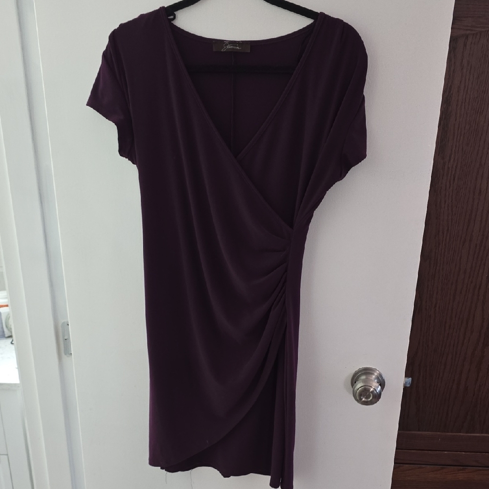 Jessica Deep Purple Asymmetrical Dress